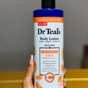 Bottle of Dr Teal's Vitamin C lotion